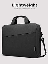 Lenovo T210 15.6-Inch Laptop Shoulder Bag Black Water-Repellent Fabric view 6