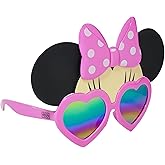 Sun-Staches Mickey or Minnie Mouse Sunglasses for Kids | Official Disney Accessory | Vacation, Park or Costume | Kid Size