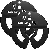 Yes4All Fractional Weight Plates, Rubber &amp; Steel Micro Plates | Rubber Fractional Plates in 1.25, 2.5 &amp; 5 lb for Precise Weight Loading, Durable Coating &amp; 2" Olympic Bar Compatibility