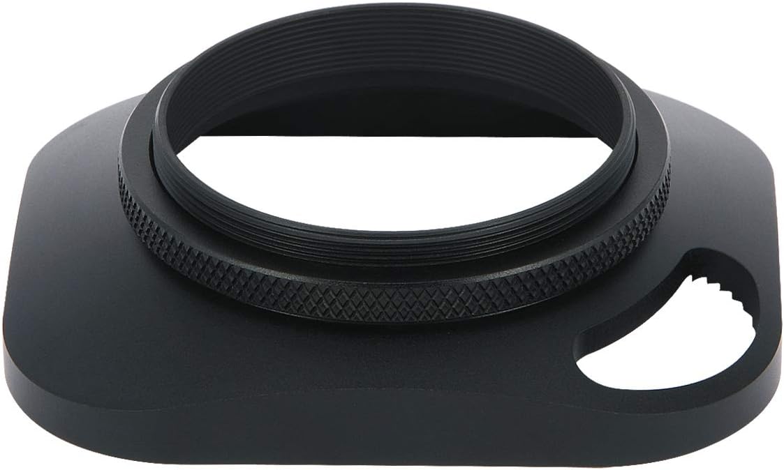 Haoge LHB43P 43mm Square Metal Screwin Lens Hood with Hollow Out