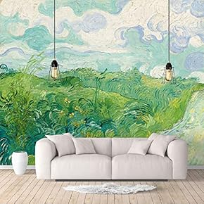 Wall Murals for Bedroom Starry Night by Van Gogh Famous Paintings Large Removable Wallpaper Peel and Stick Wall Stickers - 66x96 inches