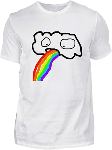 Lustige kotzende Wolke - Regenbogen JGA Junggesellenabschied Gay Pride