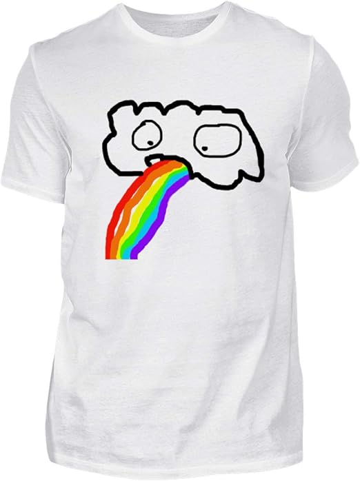 Lustige kotzende Wolke - Regenbogen JGA Junggesellenabschied Gay Pride