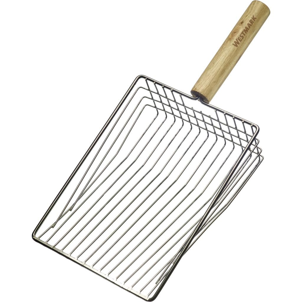 Westmark Potato Shovel – high Quality Vegetable Shovel for harvesting Potatoes, Compact Size, Ideal for Small and Large Garden beds – Stainless Steel, Wood