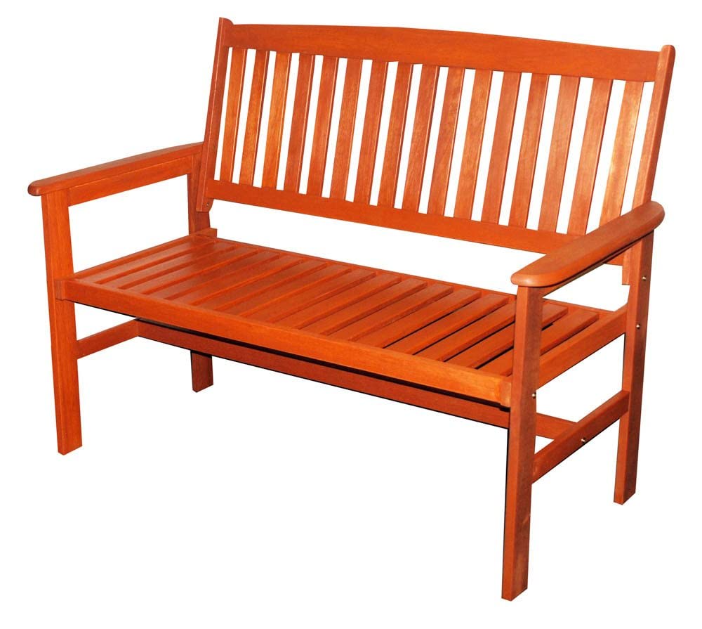 Kingfisher 2-Seater Hardwood Garden Patio Bench