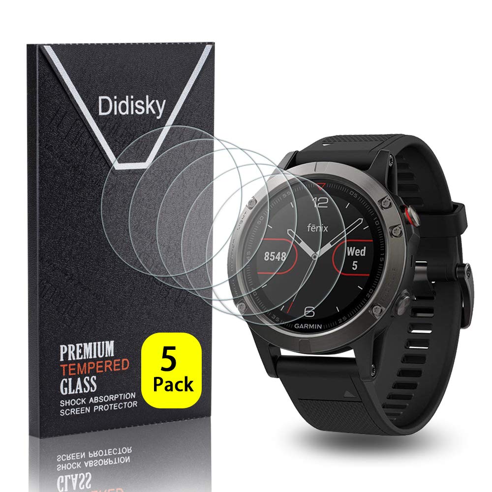 Didisky Tempered Glass Screen Protector For Garmin Fenix