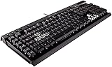 Corsair CH-9000224-UK K30 Red Backlit Gaming Keyboard, Black