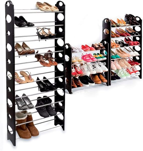 Paquete de 2 Zapateras de 10 Niveles Organizador De Zapatos