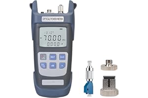 FYBOPTWU - 1pc 3 in 1 Function Fiber Optic Tester Portable Optical Power Meter (FC/SC/ST) & VFL 1mw Visual Fault Locator & LED, OPM & VFL Fiber Optic Tester, Range: (-70) dBm ~ (+10) dBm