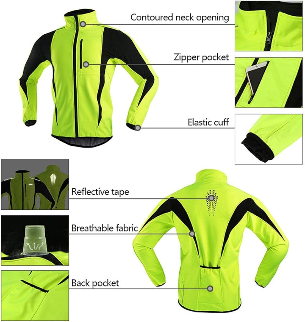 riflettente da donna ciclismo e corsa Giacca da ciclismo invernale termica  traspirante Pven mountain bike antivento per attività allaperto  impermeabile Ciclismo Sport e tempo libero berjaya.edu.my