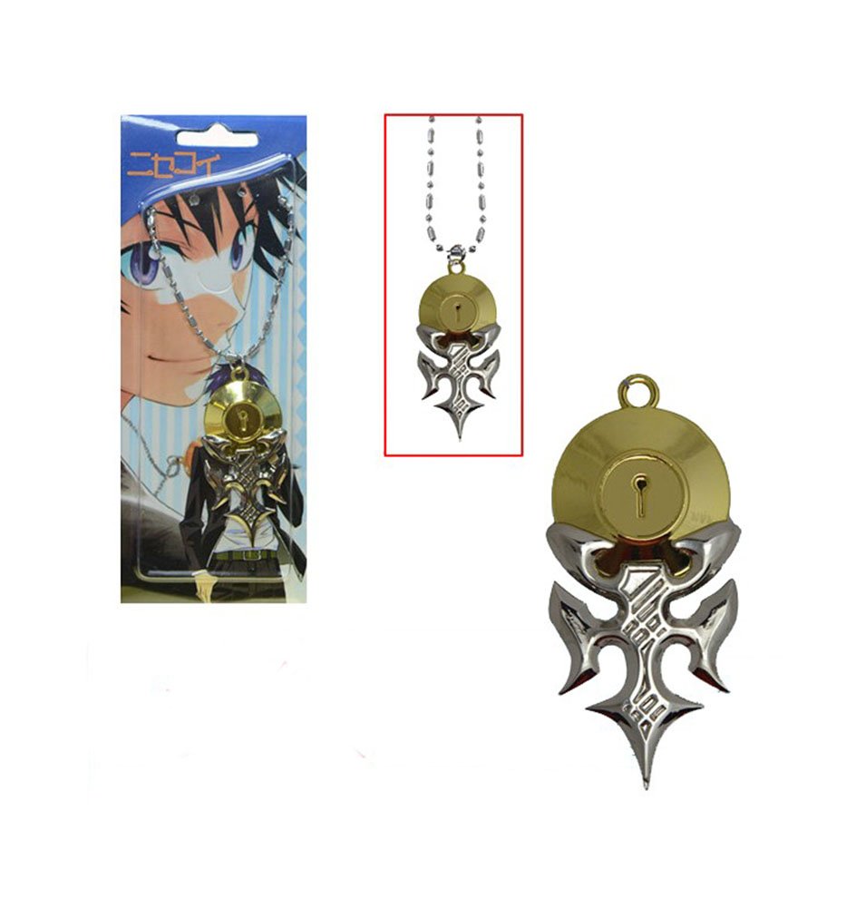 Nisekoi Anime Raku Ichijo Cosplay Lock Necklace