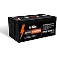 Litime 51.2V 100Ah LiFePO4 Lithium Battery Group 8D Built-in 100A BMS and Grade A Cells, Max. 5120W Load Power, with 4000-15000 Cycles & 10 Years Lifetime, Perfect for Solar Home, RV, Off-Grid.