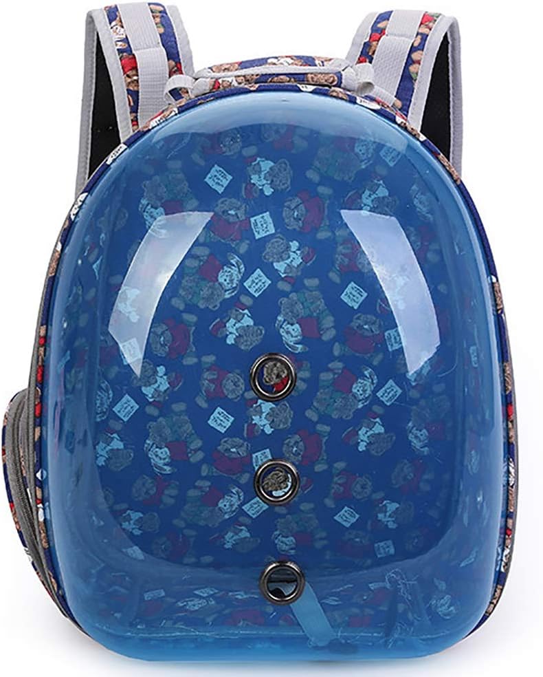 WLDOCA Portable Pet/Cat/Dog/Puppy Backpack Carrier, New Space Capsule Design 360 degree Sightseeing Rucksack Handbag Transparent Travel Bag adjustable shoulder strap Multiple Air Vents