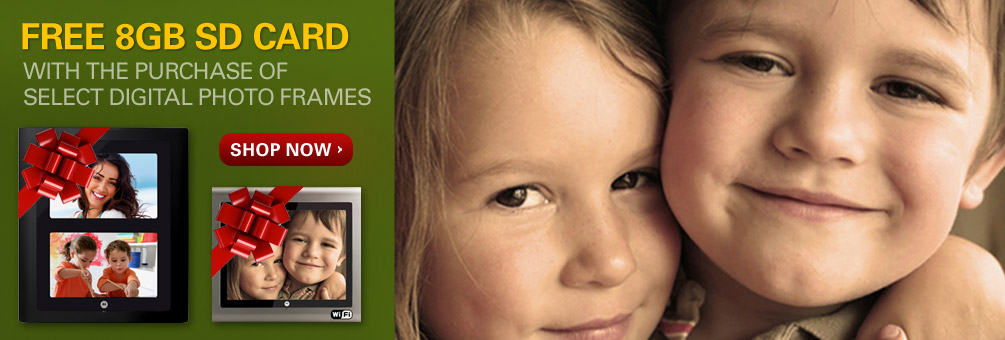 Motorola Digital Photo Frames with FREE 8GB SD Card!