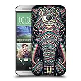 Head Case Designs Elephant Aztec Animal Faces Protective Snap-on Hard Back Case Cover for HTC One M8