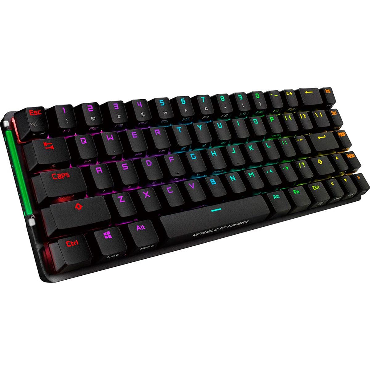 ASUS ROG Falchion Wireless 65% Mechanical Gaming Keyboard | 68 Keys, Aura Sync RGB, Extended Battery Life, Interactive Touch Panel, PBT Keycaps, Cherry MX Red Switches, Keyboard Cover Case