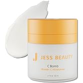 JESS BEAUTY | C-Bomb Vitamin C Moisturizer | Lightweight Hydrating Face Cream for Dull Skin, Dark Spots &amp; Radiant Glow | Antioxidant with Panthenol &amp; Hyaluronic Acid | Korean Skincare 1.7 fl oz