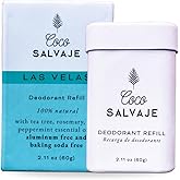 Natural Deodorant Stick for Women & Men | Aluminum Free Deodorant with Magnesium | Non toxic, Vegan, Hypoallergenic and Pregnancy Safe | 2.11oz (LAS VELAS (Minty))