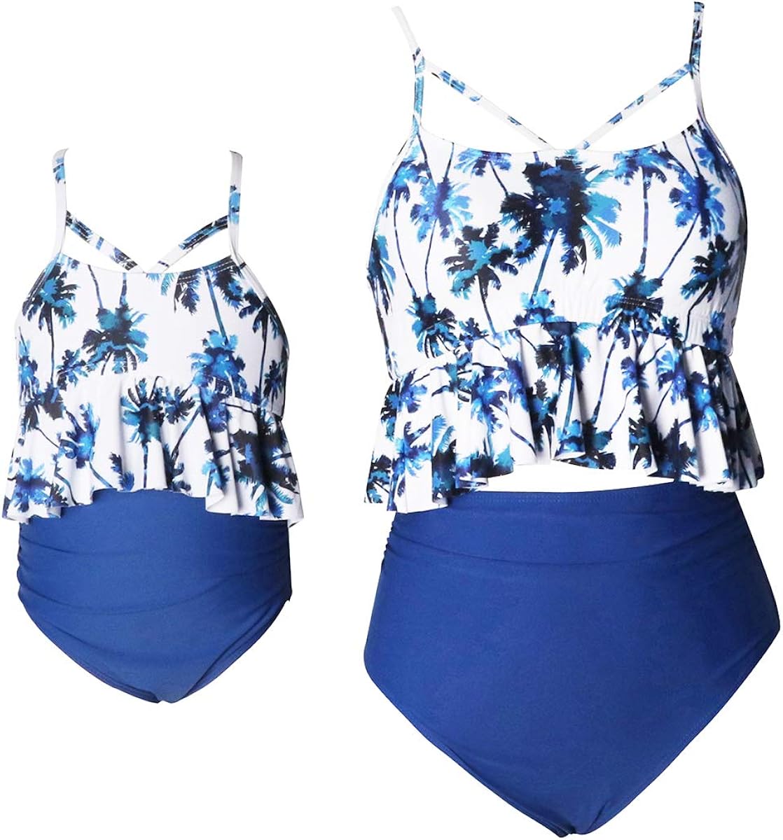 girls high waisted swim bottoms