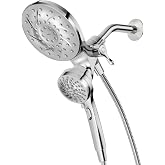 Moen 26009 Engage Magnetix Chrome 2-in-1 Rain Shower Head &amp; Handshower | Magnetix docking, 2-in-1 design, rainshower and handshower combo, multiple spray settings, chrome finish