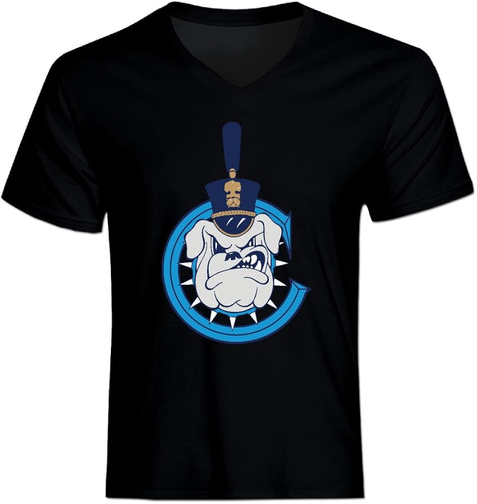 Men's Citadel Bulldogs VNeck TShirt Black Clothing