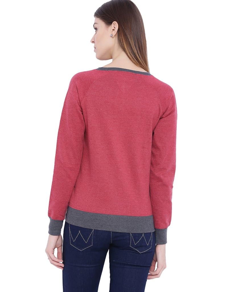 campus sutra women maroon zipper jacket