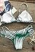 CUPSHE Women’s Palm Leaves Printing Halter Bikini Set, M
