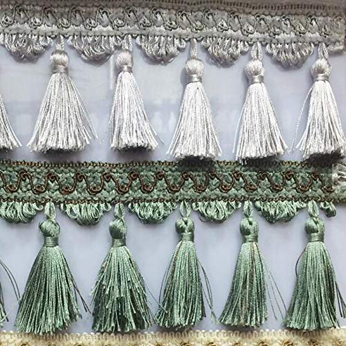 Isali 14m/lot Europe Luxury Curtain lace Accessories for Home Curtain lace Curtain Materials Tassel Jewelry Curtain Trims #20 - (Color: Color 7) - Thumbnail 4