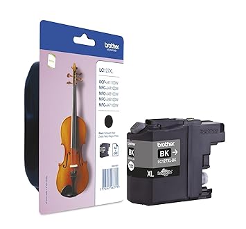 Brother LC-127XLBK LC-127XL Tintenpatrone hohe Kapazität 1.200 pages, schwarz