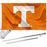 Tennessee Volunteers Flag with Pole and Bracket Holder University Set