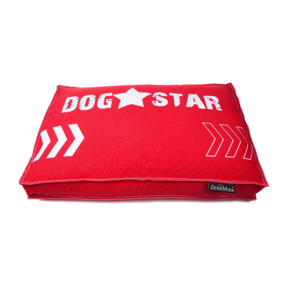 Lex & Max COVER BOXBED DOGSTAR 120X80 RED
