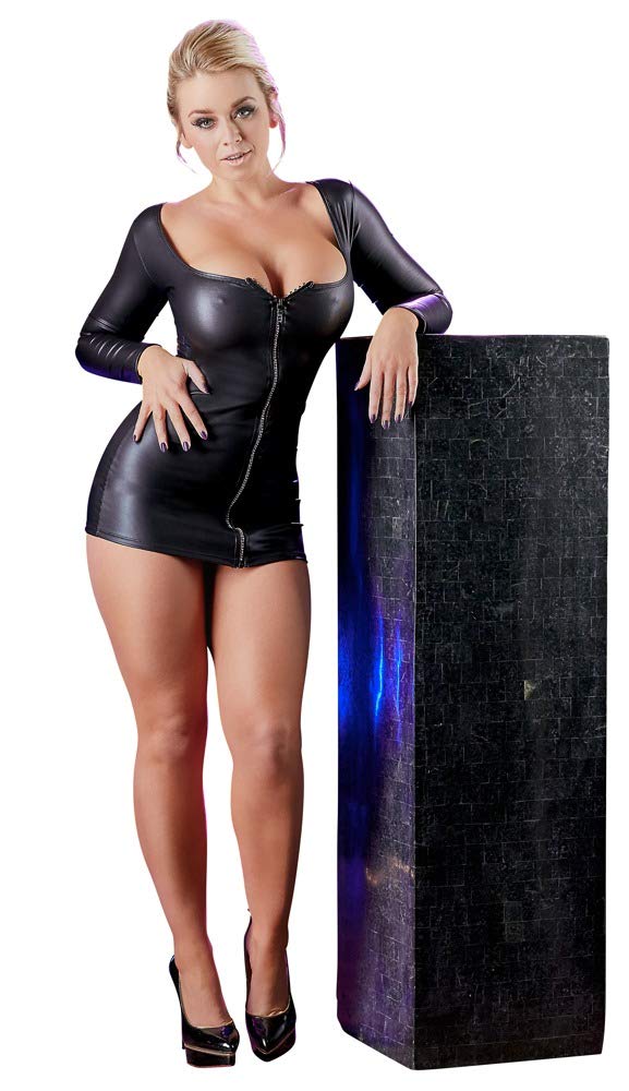 Cottelli Collection Sexy Lingerie Girls Dresses with A Sparkly Zip, X-Large