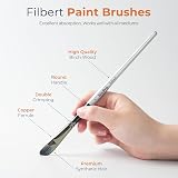 Nicpro 12 PCS Artist Paint Brush Set for Acrylic Oil Watercolor Gouache view 2