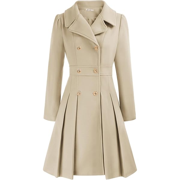 Amazon.com: tuduoms Long Women's Trench Coats - Lapel Single