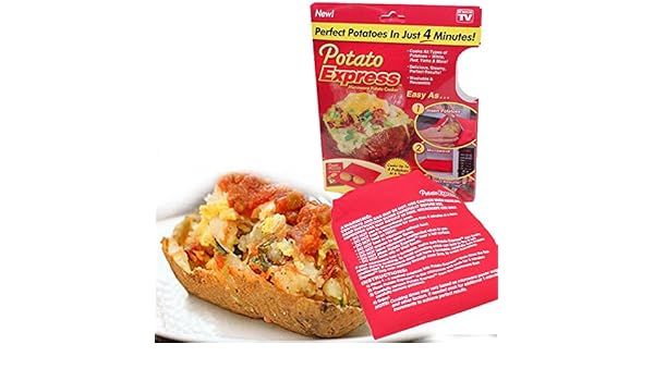 Cocedor patatas de horno microondas Saco Potato Express: Amazon.es ...