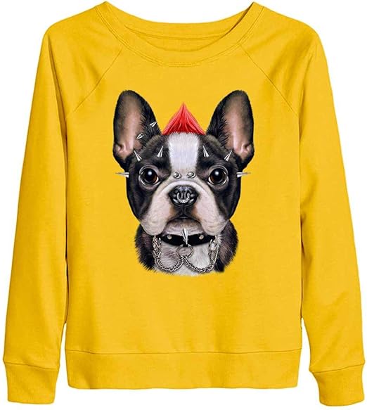 Amazon Fox Republic かわいい フレンチブルドッグ ドッグ 犬 いぬ ロック レディース スウェット トレーナーイエロー M トレーナー パーカー 通販 Amazon Fox Republic かわいい フレンチブルドッグ ドッグ 犬 いぬ ロック レディース スウェット トレーナーイエロー M トレーナー パーカー 通販