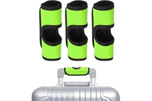 uxcell 3 Pcs Luggage Handle Wrap, Hollow Neoprene Handbag Grip Cover Protector Luggage Identifiers Suitcase Handle Wraps for 