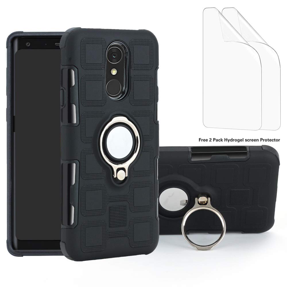 2 Piezas Hidrogel Protector de Pantalla -Rojo Liudashun Funda LG Q7