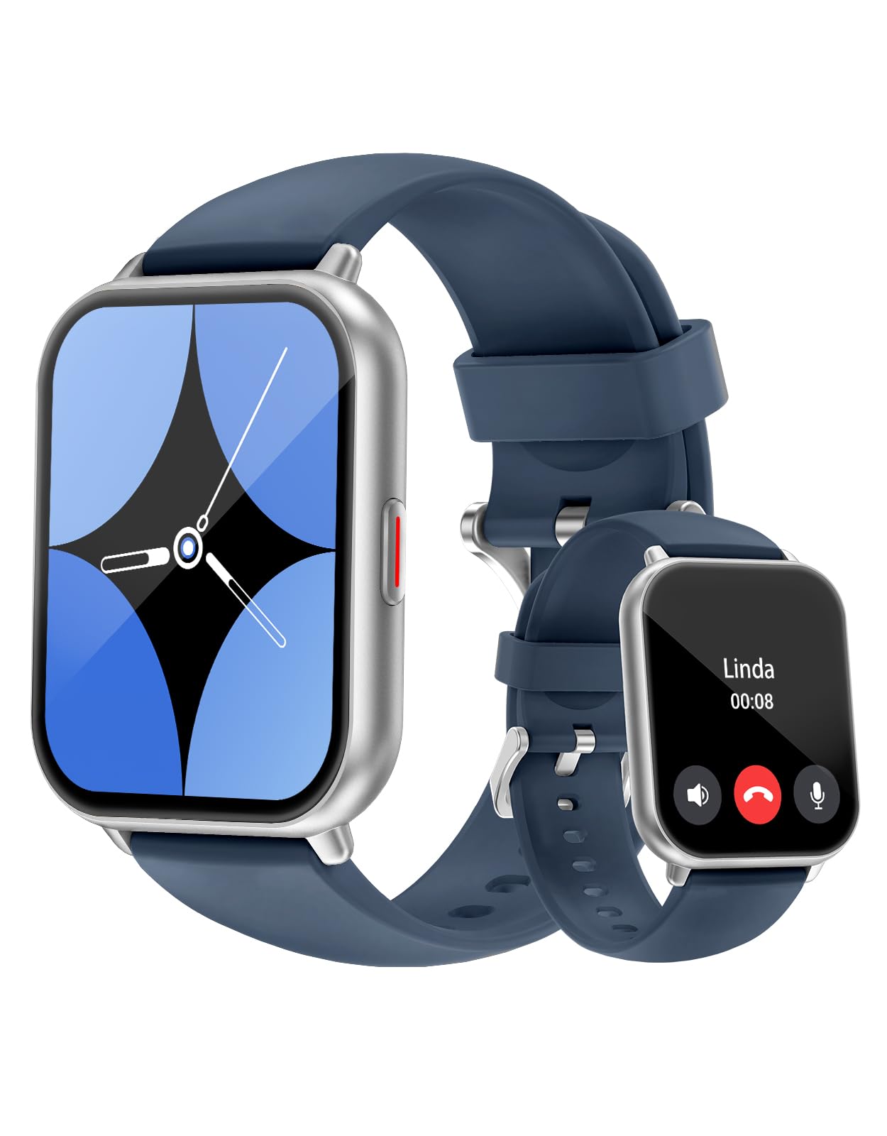 Cloudpoem Smart Watch Answer/Make Calls,1.85" Touch Screen Smart Watches for Women Men with Heart Rate SpO2 Sleep Monitor Fitness Watch Step counter 100+ Sport Modes Notification for Android iOS