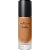 bareMinerals Barepro Performance Wear Liquid Foundation SPF 20, Breathable Makeup for Face, Full Coverage, 24HR Wear, Natural Matte Finish, Vegan