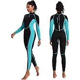 Jsnorklet Womens Wetsuit, 3mm Back Zip Full Wetsuit for Diving Swimming