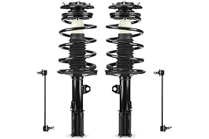 ILONPA Front Struts Shocks w/Coil Spring & Sway Bar Links for Toyota Corolla 2003 2004 2005 2006 2007 2008, Strut Shock Absorber Assembly Suspensions Replace 172114 172115 K90433/K80230, 4PCS