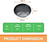 EarlyGrow 2-Pack 35cm Plant Pot Saucers Drip Trays for Indoors Outdoors view 2