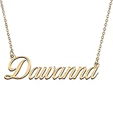 HUAN XUN Customized Custom Simple Any Name Necklace