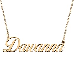 HUAN XUN Customized Custom Simple Any Name Necklace