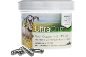 UltraCruz Goat Copper Bolus Supplement for Kids, 25 Count x 2 Grams