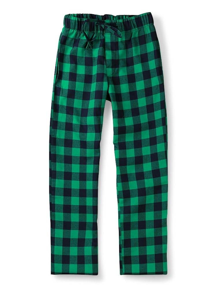 OCHENTA Herren weiche Baumwolle gewebt Schlaf-Pyjama-Lounge Schlauch