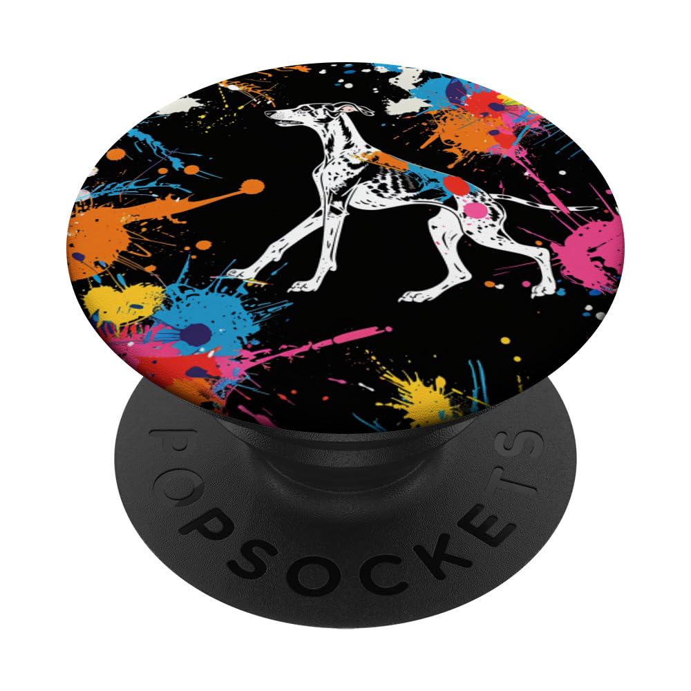 Abstract Color Splash Greyhound Dog Lover PopSockets Swappable PopGrip