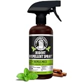 Grandpa Gus's Rodent Repellent Spray, Natural Peppermint Oil, 16 Fl Oz | Peppermint Oil Spray for Rodents &amp; Mice, Non-Staining Formula, for Cars, RVs, Garages &amp; Indoor Spaces, Kid &amp; Pet Safe