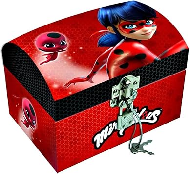 Disney – cartón Cofre Ladybug Caja Joyas, lb17028: Amazon.es: Juguetes y juegos